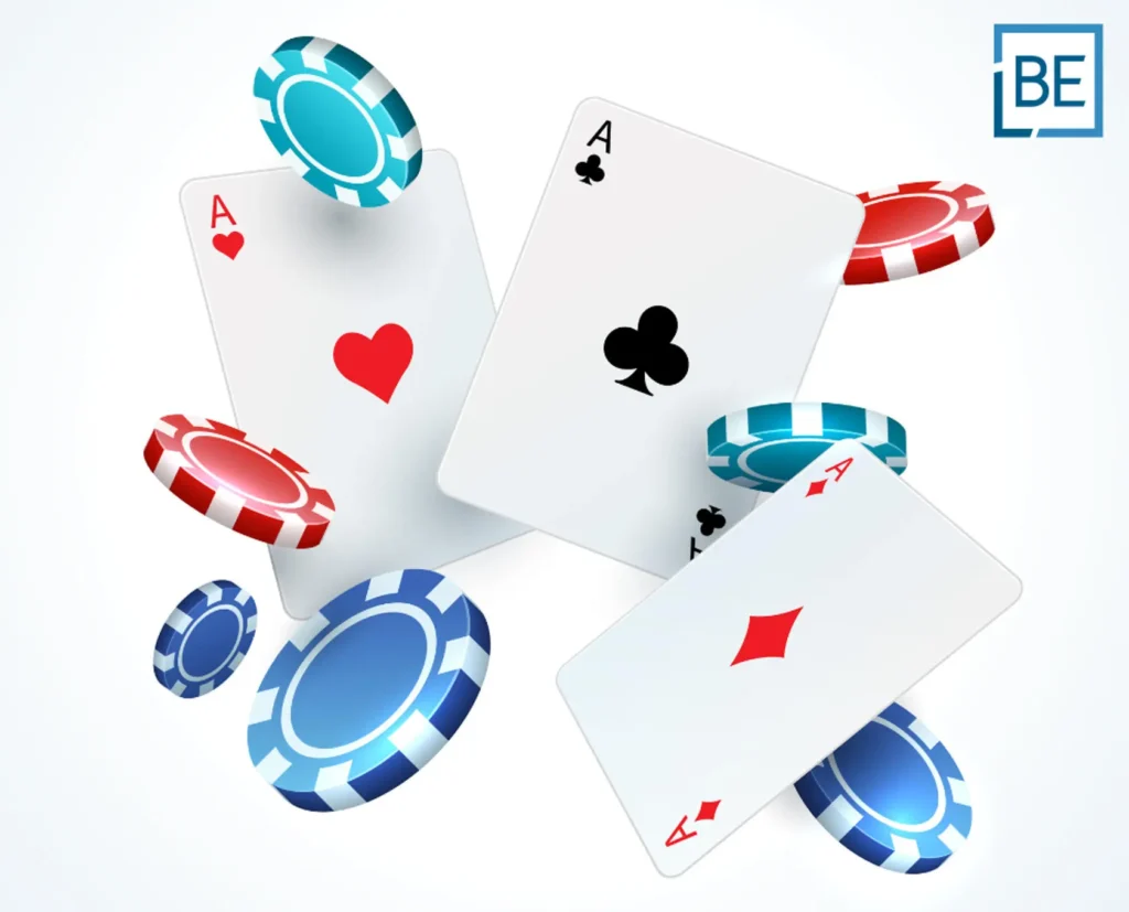 Illustration of Poker in Thailand showing aces and poker chips, reflecting changes in Thai gambling laws and poker ban reforms.